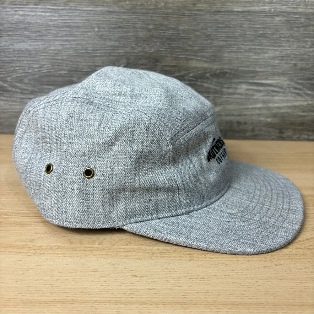 Dunn Brothers Hat Cap‎ Strap Back Gray Panel Coffee Bros Adjustable